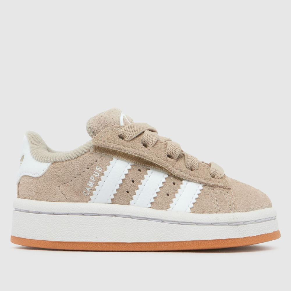 schuh adidas Campus 00s Toddler in White & Beige