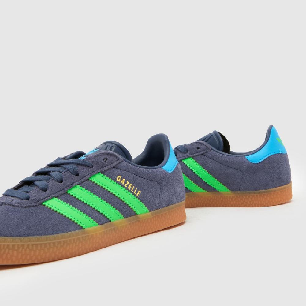 Schuh Adidas Gazelle Boys Junior In Navy & Green