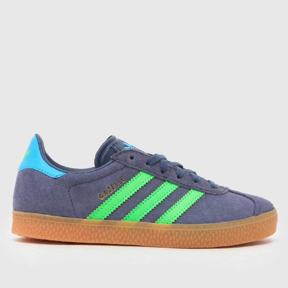 schuh adidas Gazelle Boys Junior in Navy & Green