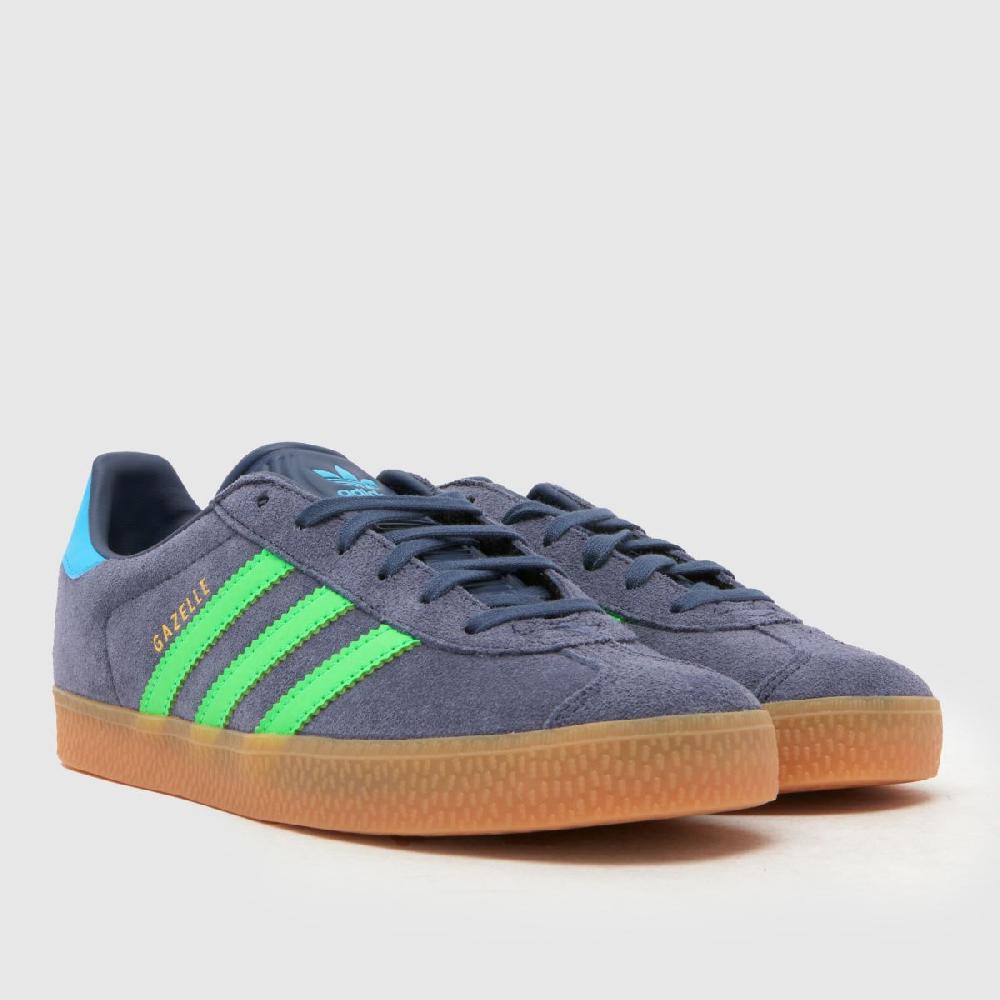Schuh Adidas Gazelle Boys Youth In Navy & Green