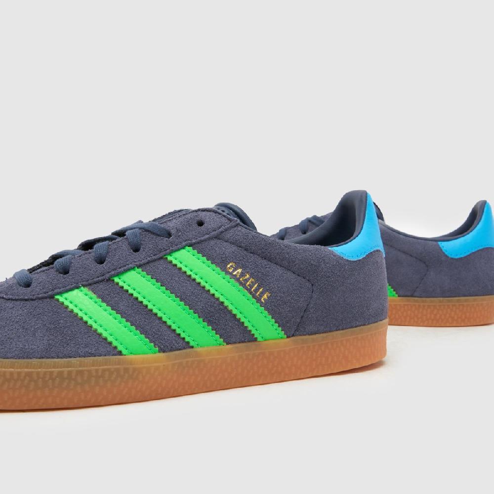 Schuh Adidas Gazelle Boys Youth In Navy & Green