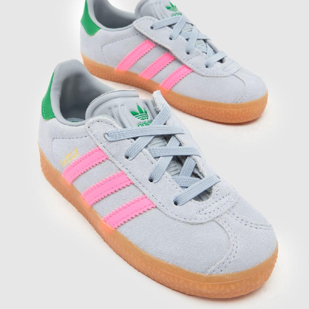 Schuh Adidas Gazelle Girls Toddler In Silver