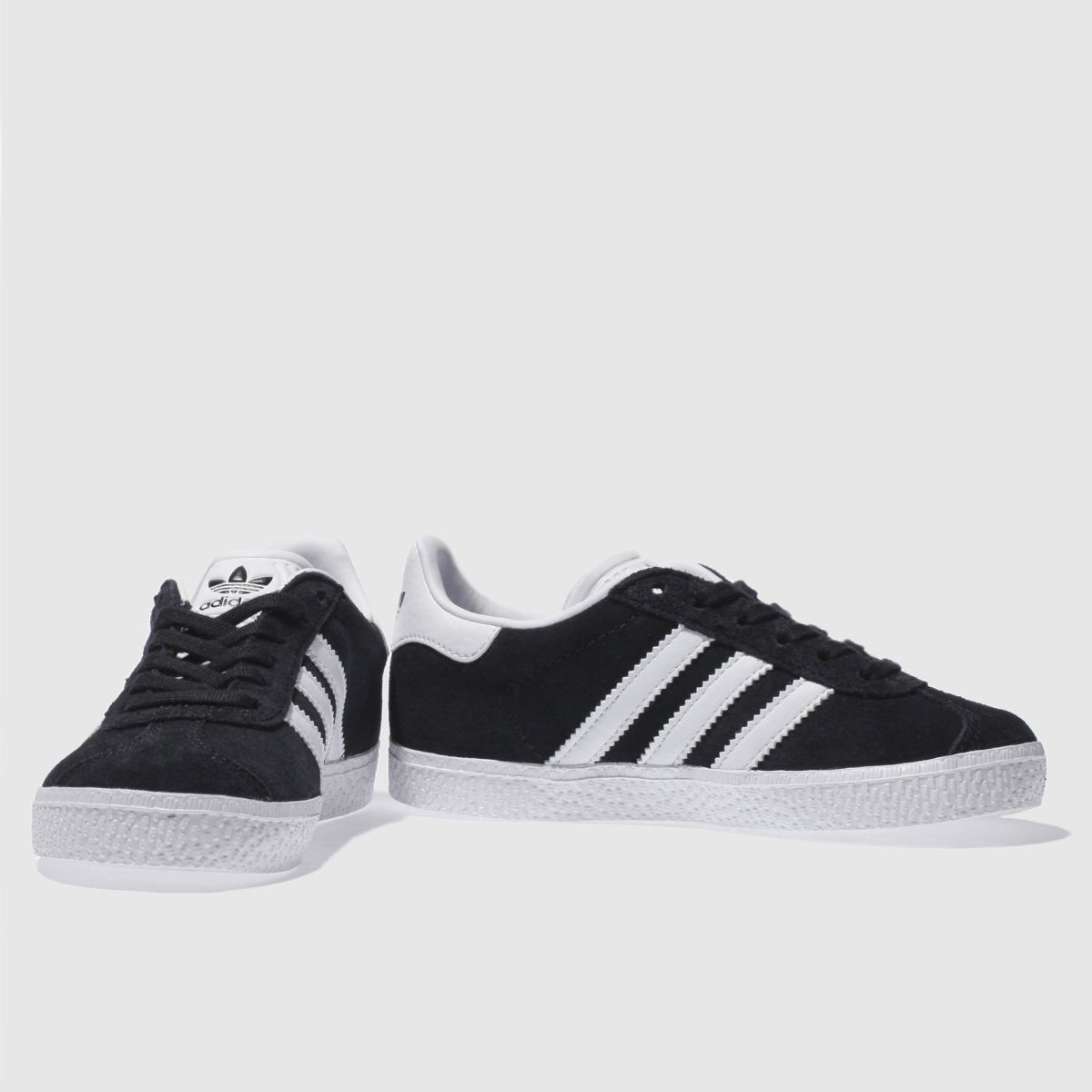 Schuh Adidas Gazelle Junior In Black & White