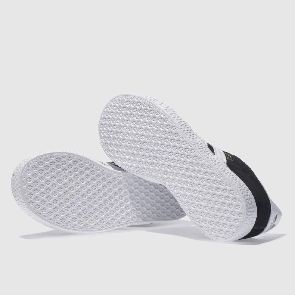 Schuh Adidas Gazelle Junior In Black & White