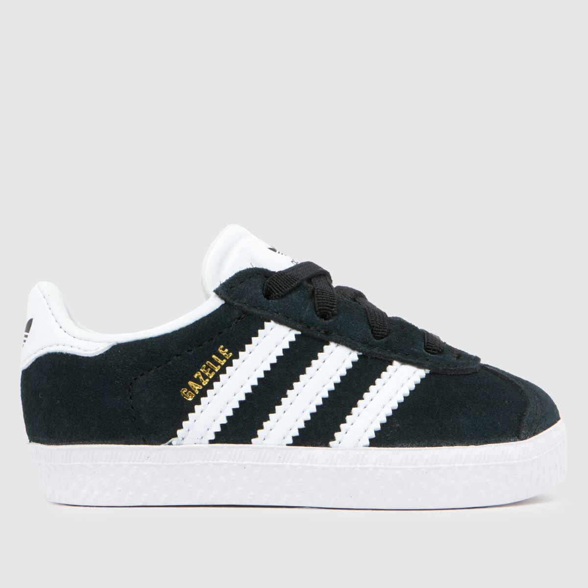 schuh adidas Gazelle Toddler in Black & White