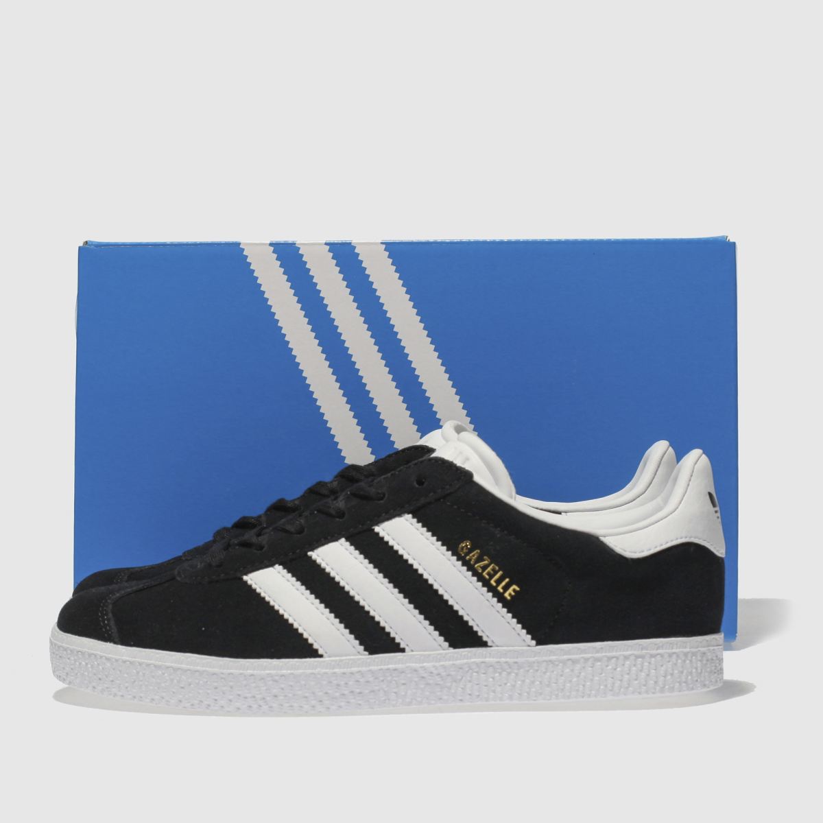 Schuh Adidas Gazelle Youth In Black & White