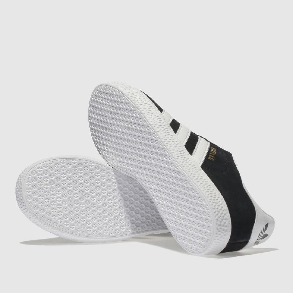 Schuh Adidas Gazelle Youth In Black & White