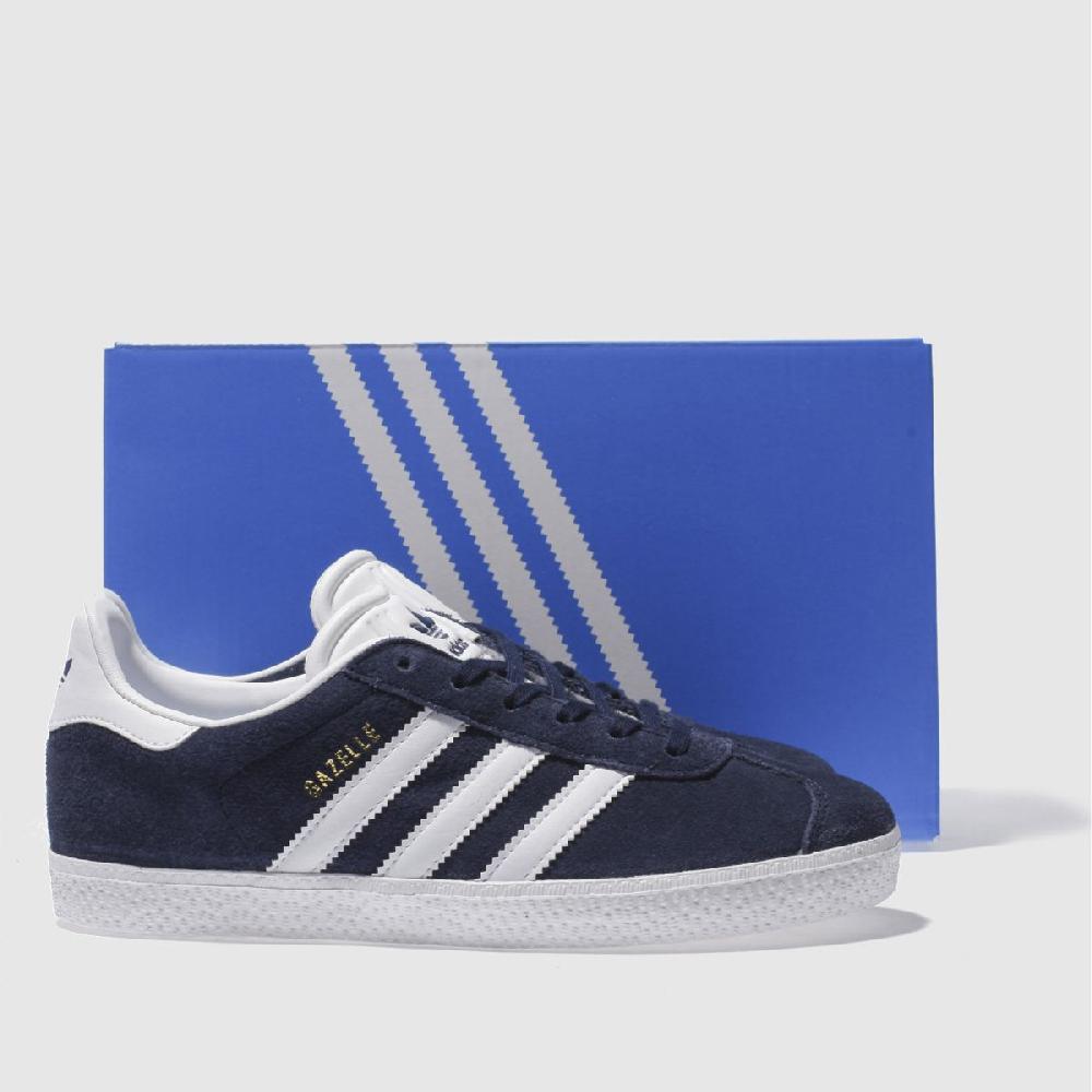Schuh Adidas Gazelle Youth In Navy & White