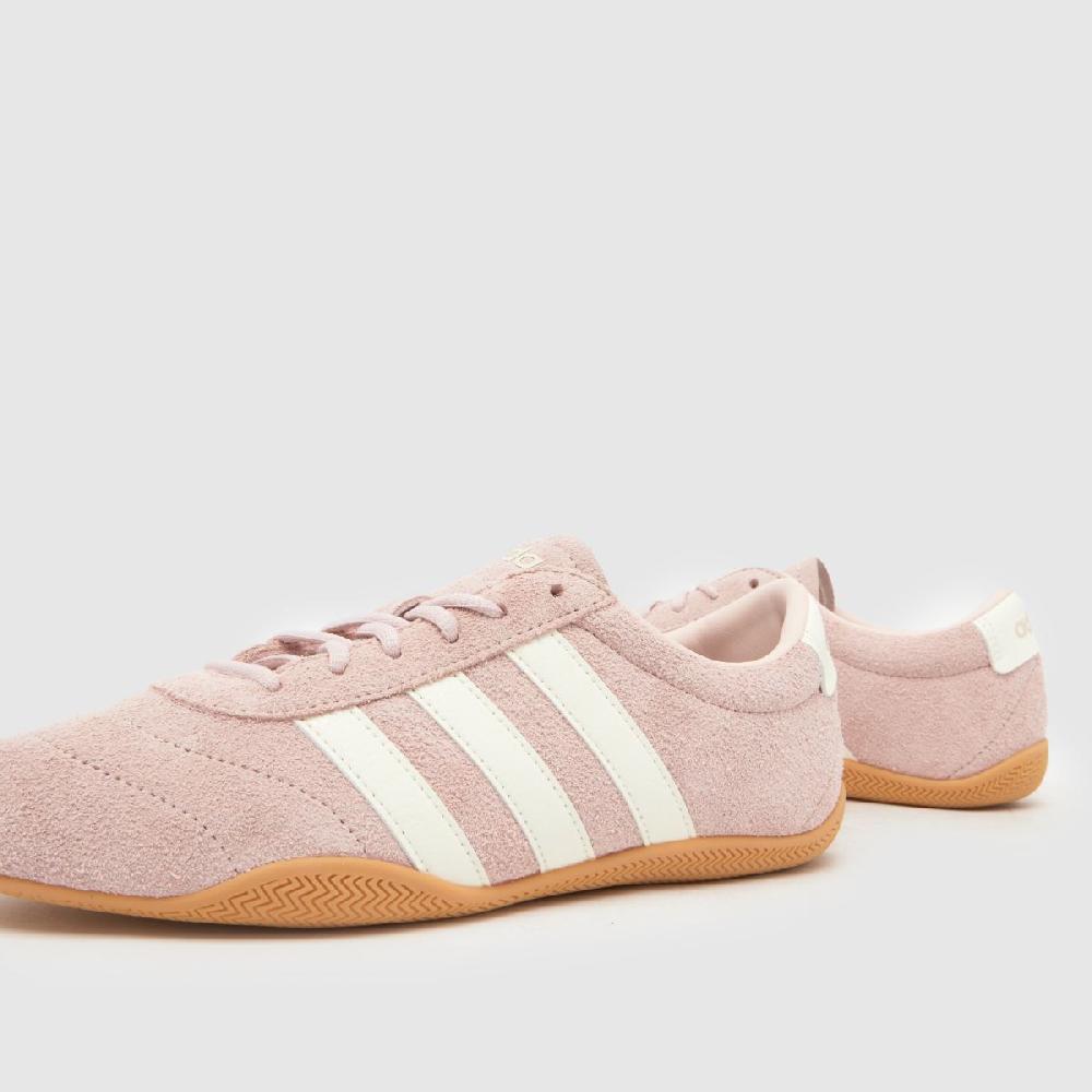 Schuh Adidas Grand Court Lo In Pale Pink