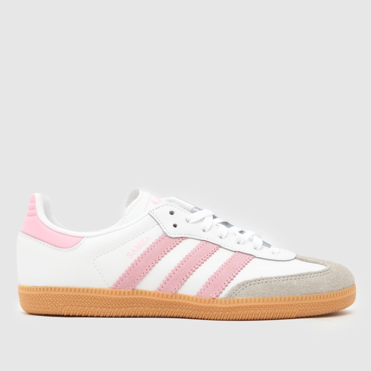 schuh adidas Samba OG Girls Junior in White & Pink
