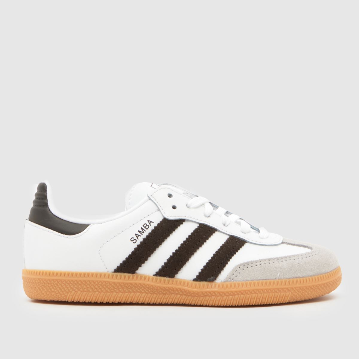 schuh adidas Samba OG Junior in White & Brown