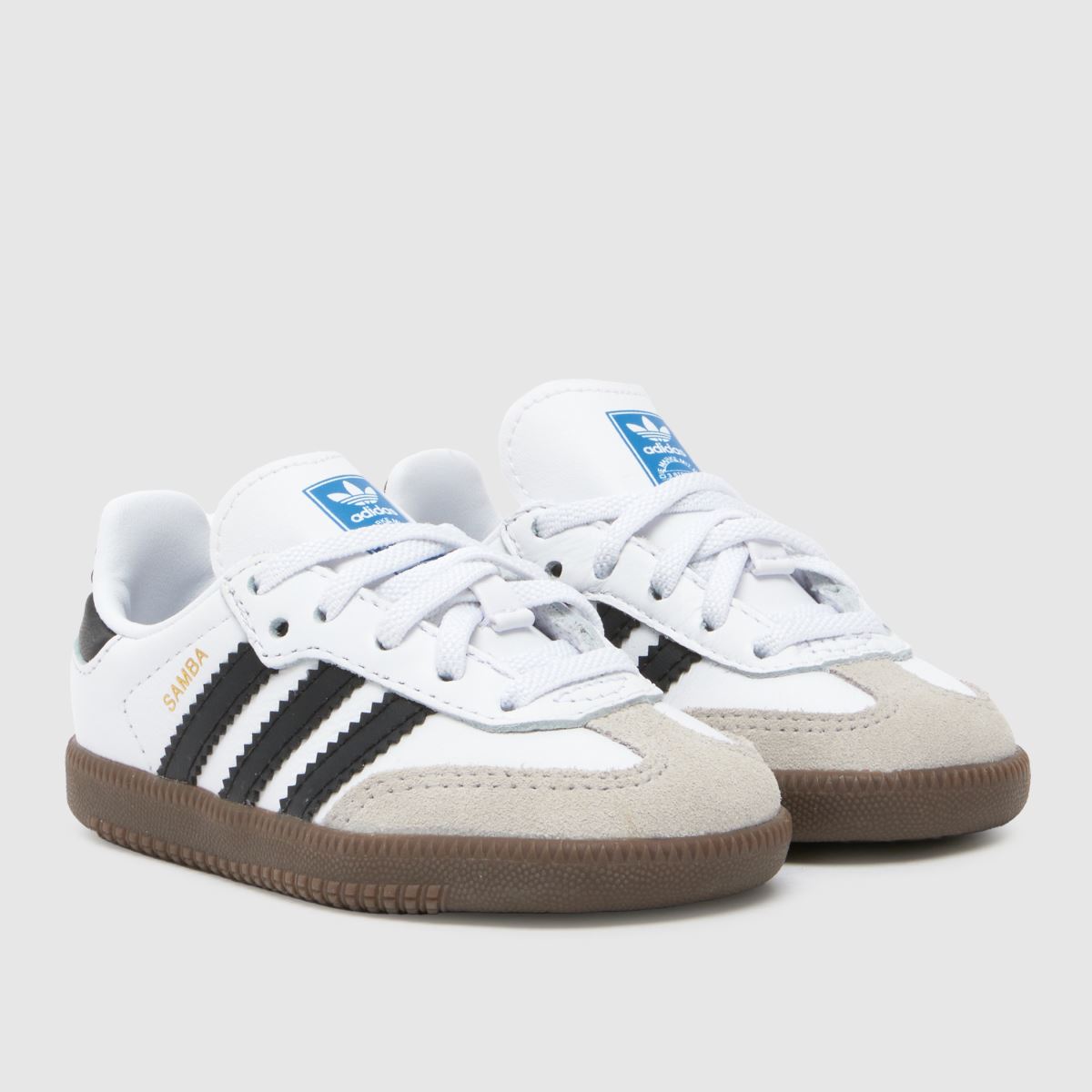 Schuh Adidas Samba Og Toddler In White & Black