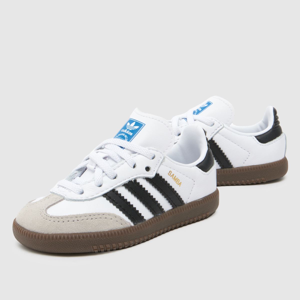 Schuh Adidas Samba Og Toddler In White & Black