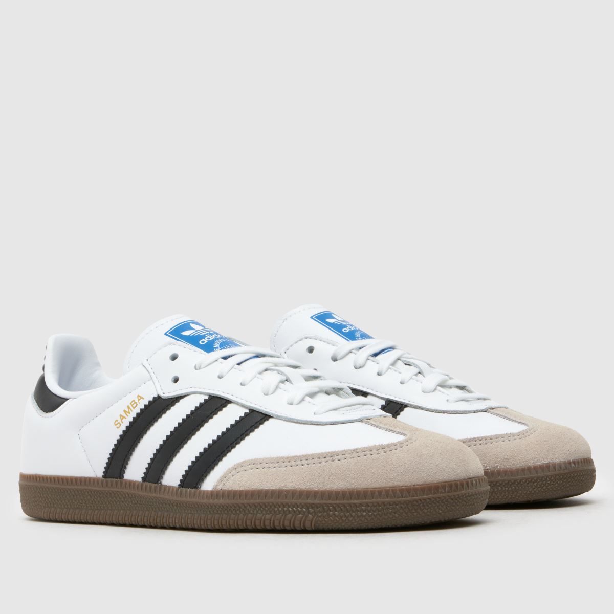 Schuh Adidas Samba OG Youth In White & Black