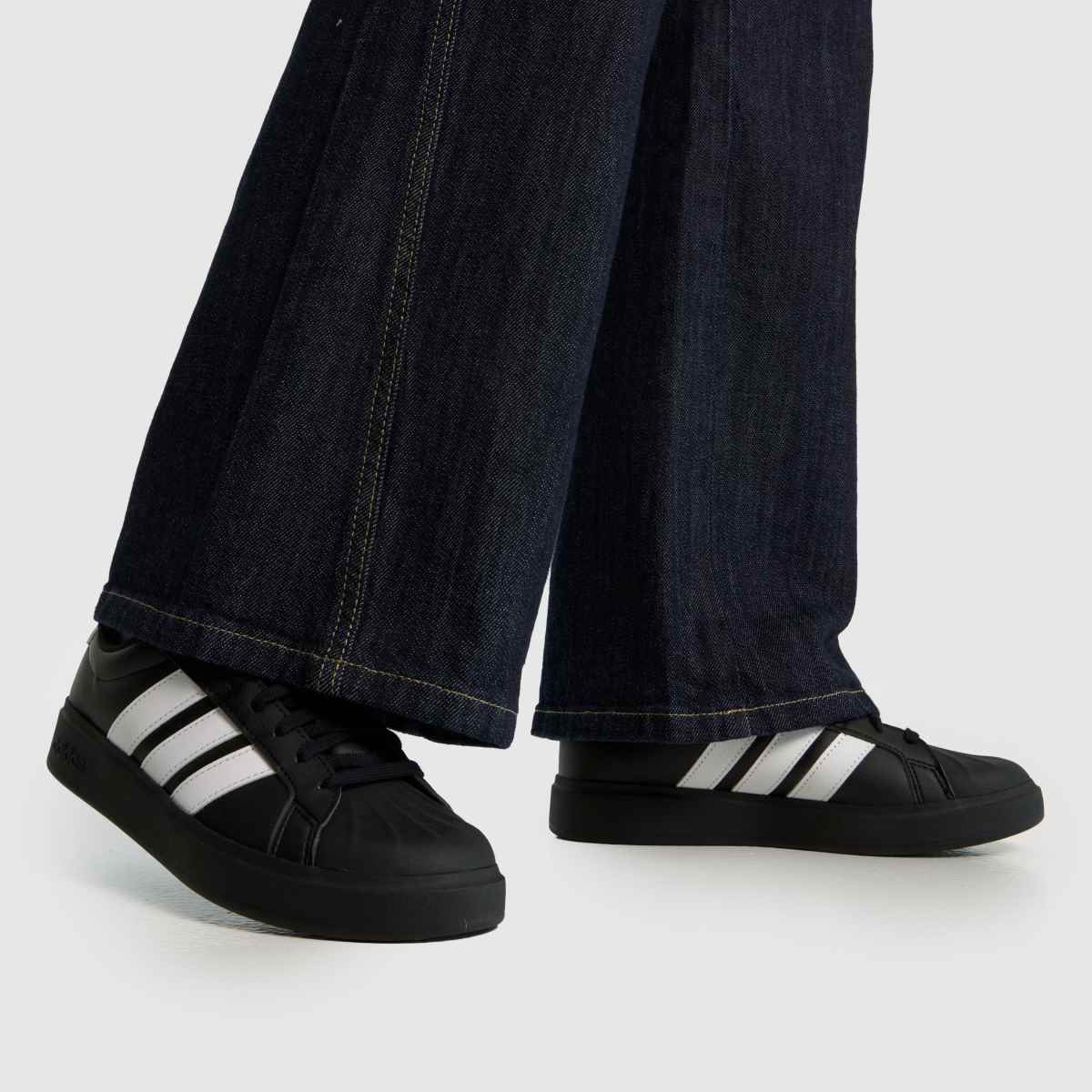 Schuh Adidas Streettalk In Black & White