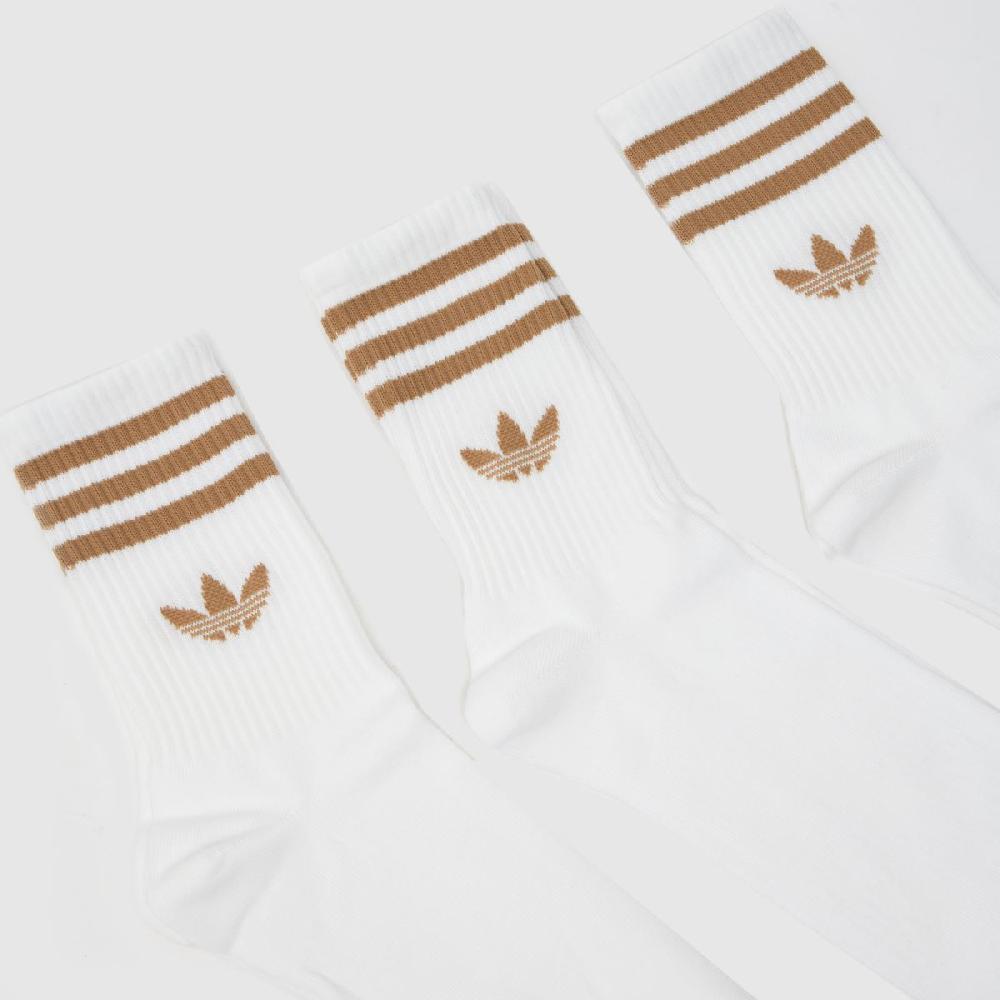 Schuh Adidas Stripe Crew Sock 3PK In White