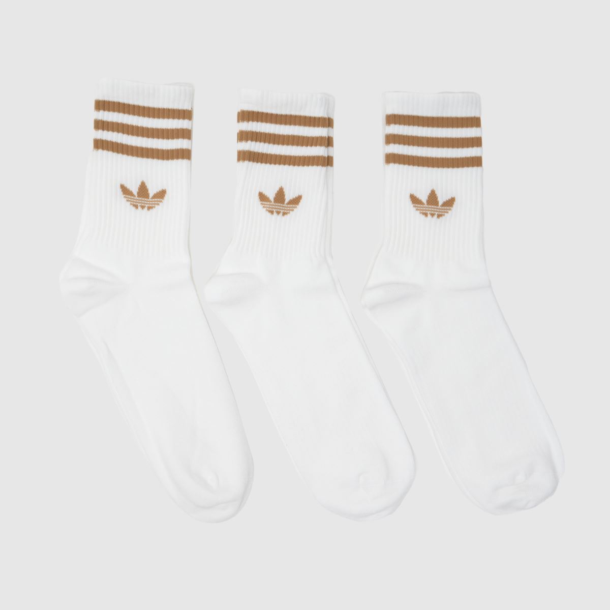 schuh adidas Stripe Crew Sock 3PK in White