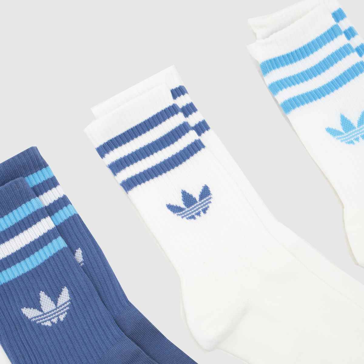 Schuh Adidas Stripe Crew Socks 3PK In Navy Multi
