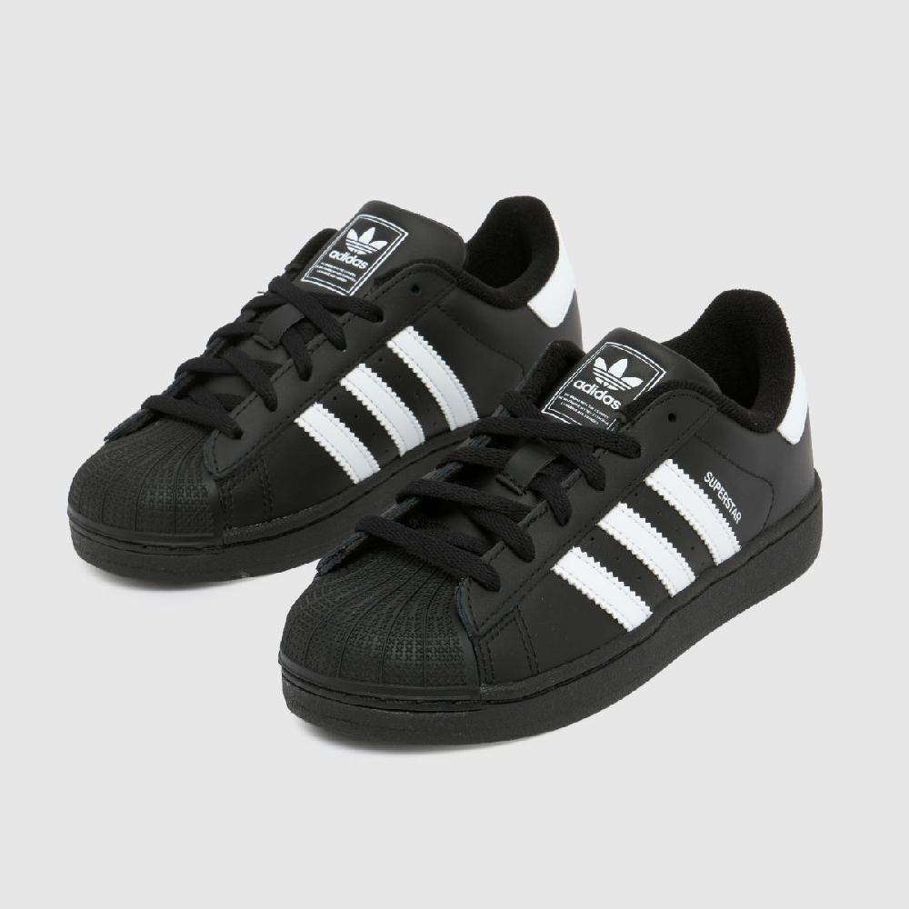 Schuh Adidas Superstar II Junior In Black & White