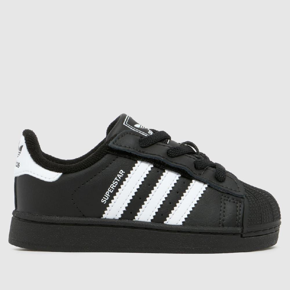 schuh adidas Superstar II Toddler in Black & White