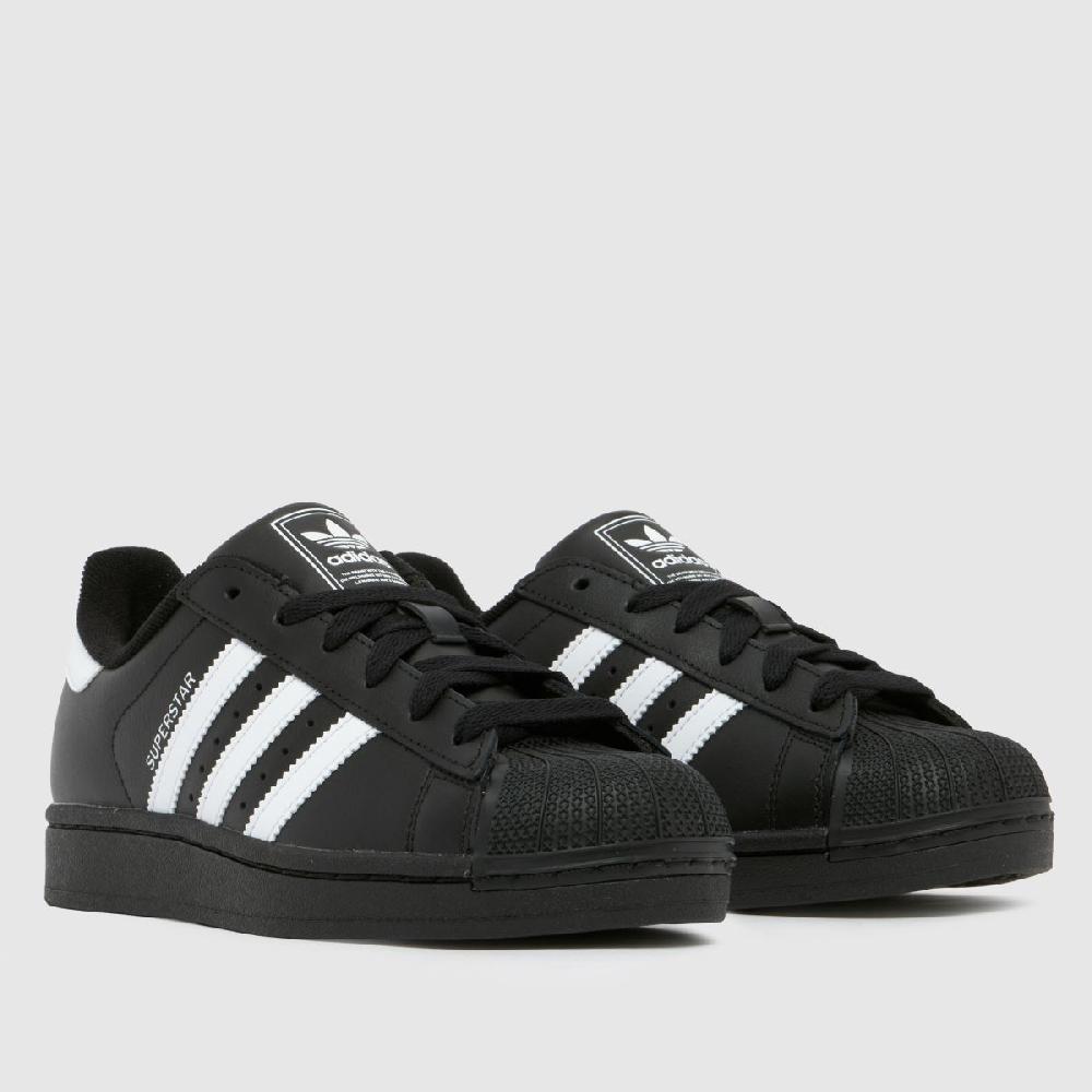 Schuh Adidas Superstar II Youth In Black & White