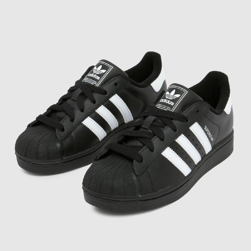 Schuh Adidas Superstar II Youth In Black & White