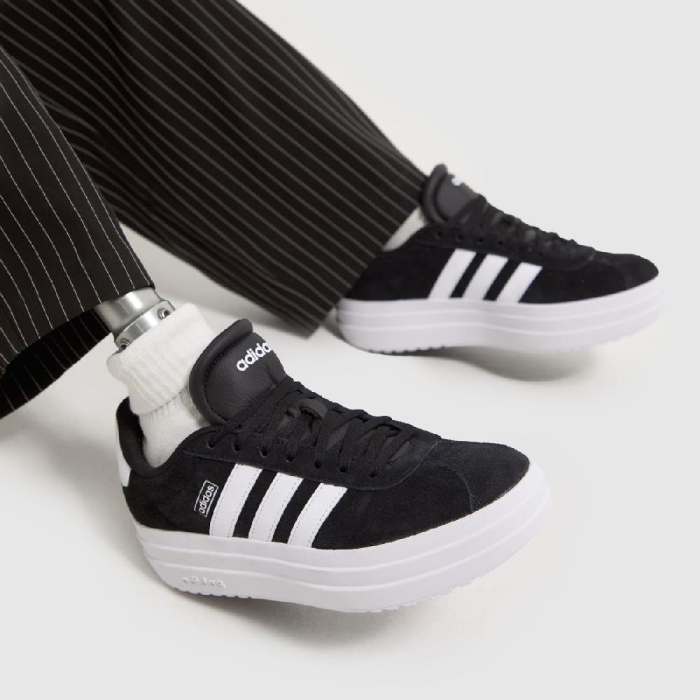 Schuh Adidas VL Court Bold In Black & White