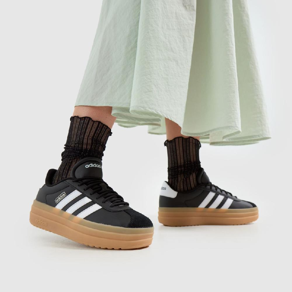 Schuh Adidas VL Court Bold In Black & White