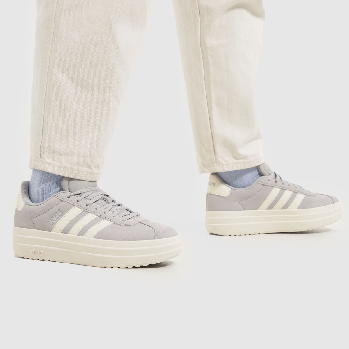 Schuh Adidas VL Court Bold In Light Grey