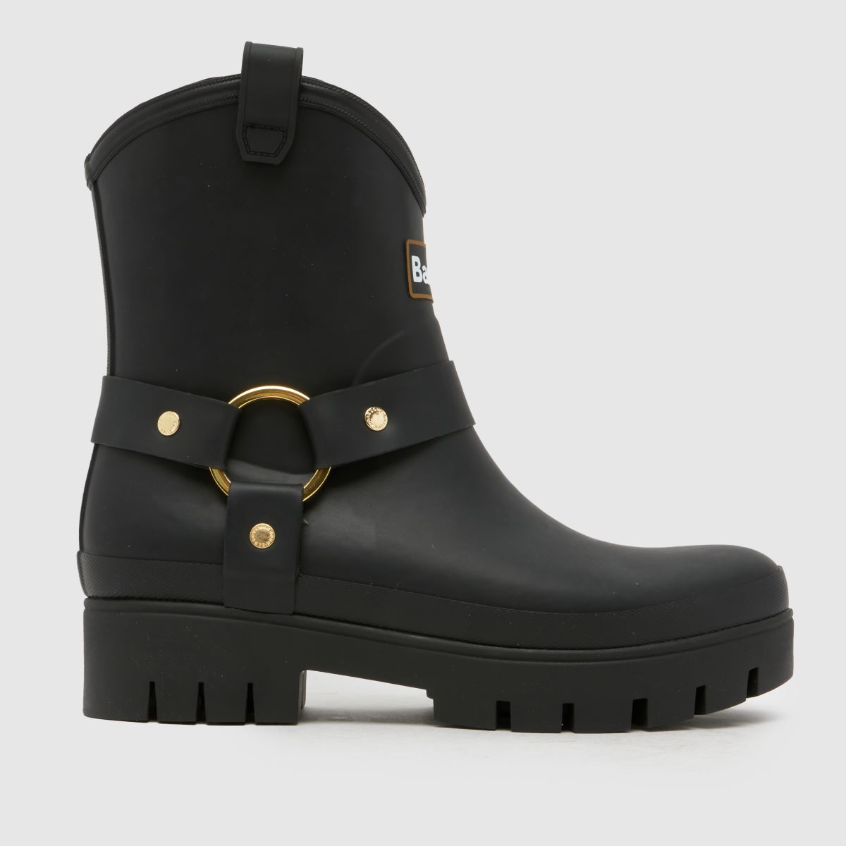 schuh Barbour Elley Harness Wellington in Black