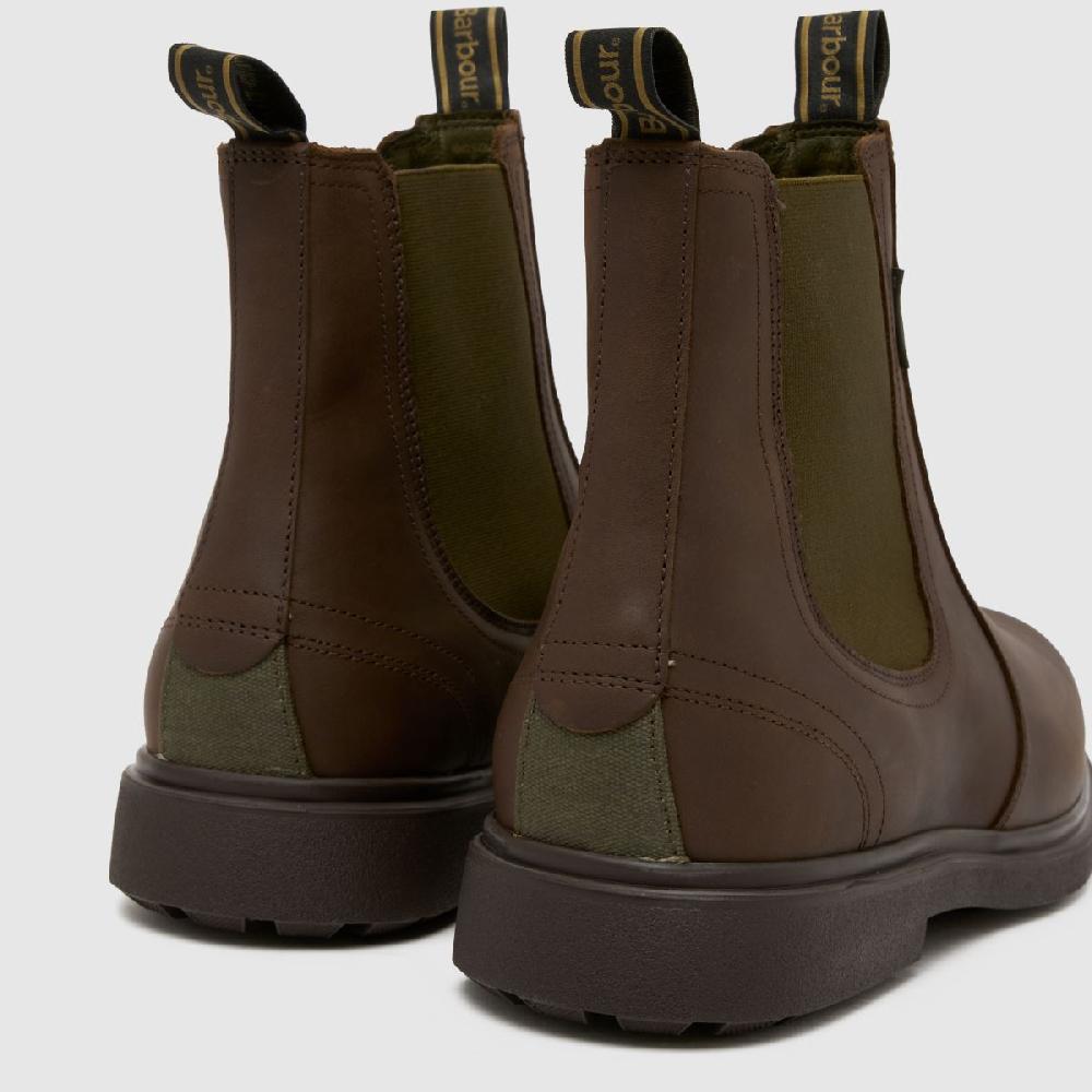Schuh Barbour Hale Chelsea In Dark Brown