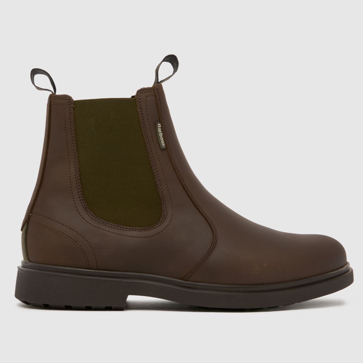 schuh Barbour Hale Chelsea in Dark Brown