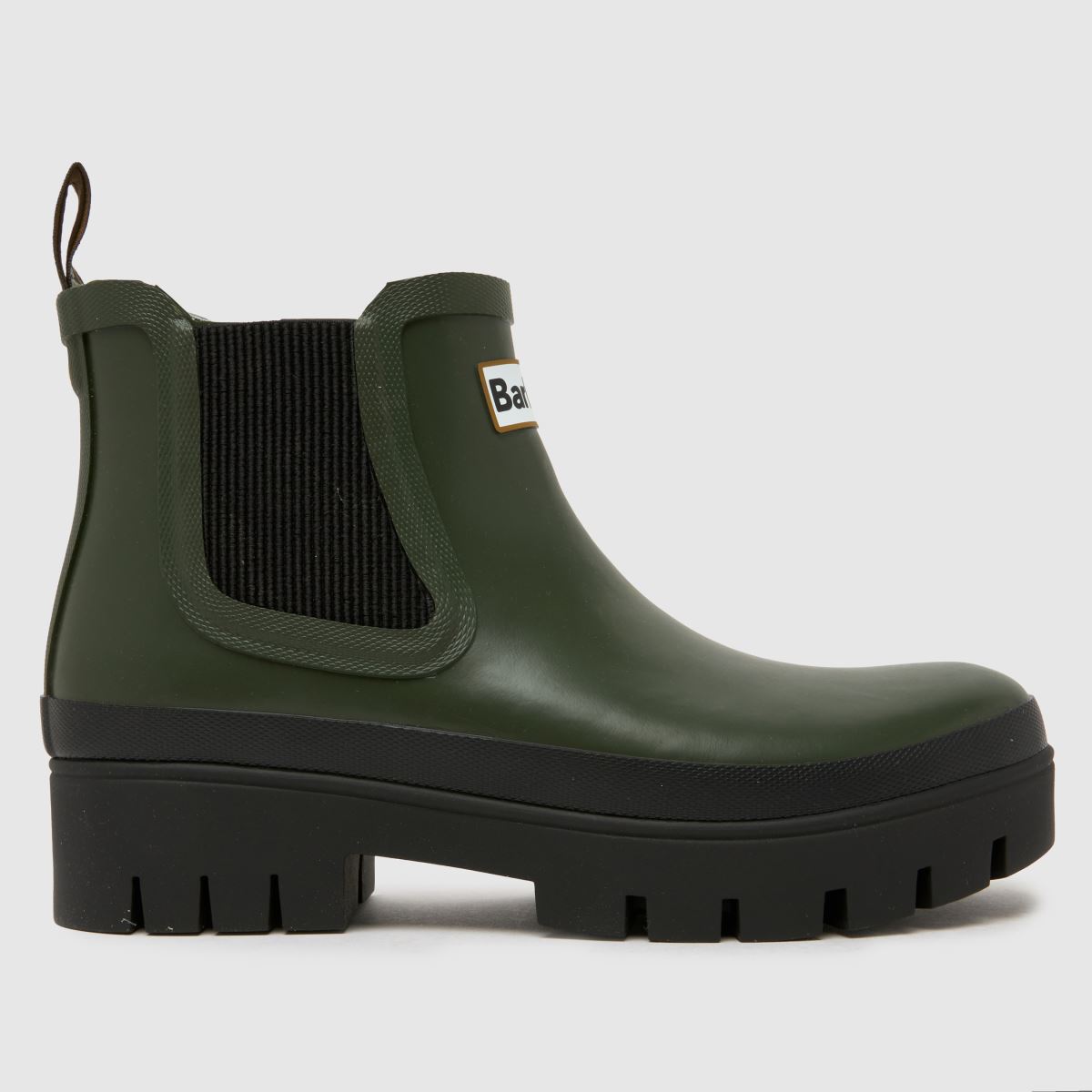 schuh Barbour Halton Wellington in Green