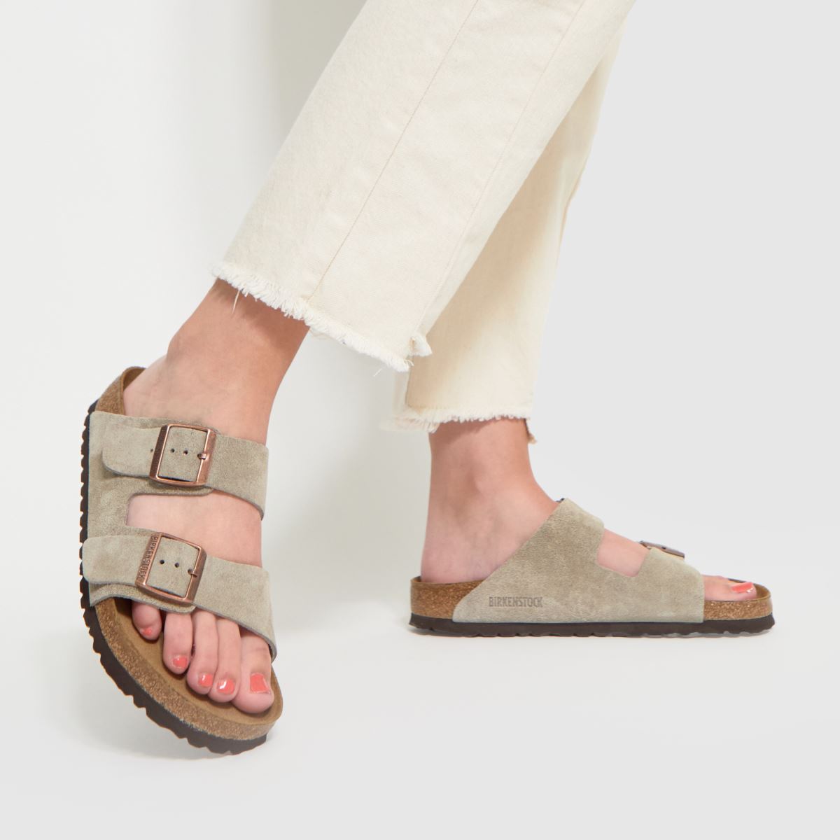 Schuh BIRKENSTOCK Arizona In Beige & Brown
