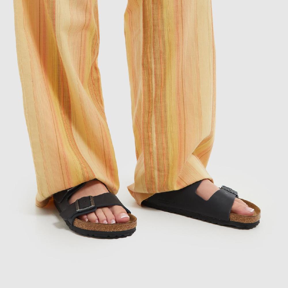 Schuh BIRKENSTOCK Arizona Oiled Leather In Black