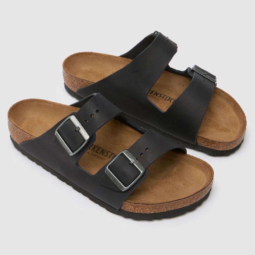Schuh BIRKENSTOCK Arizona Oiled Leather In Black