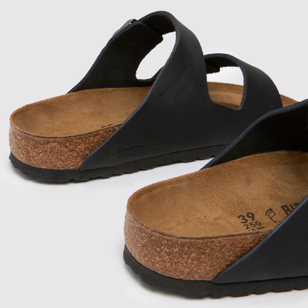 Schuh BIRKENSTOCK Arizona Oiled Leather In Black