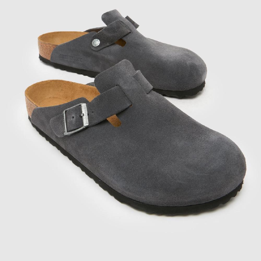 Schuh BIRKENSTOCK Boston Clog In Grey