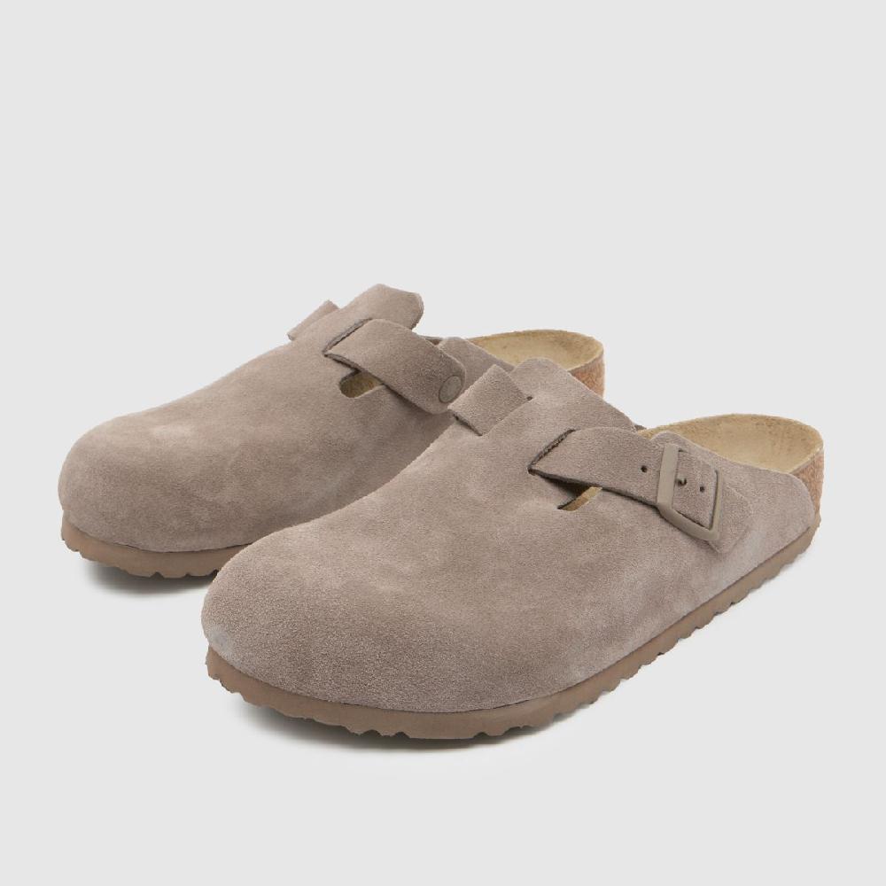 Schuh BIRKENSTOCK Boston Clog In Grey Taupe