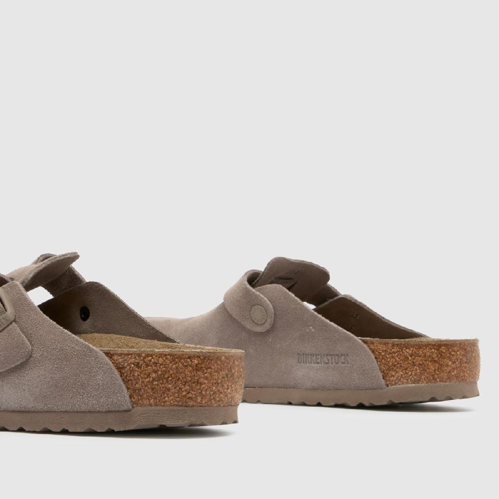 Schuh BIRKENSTOCK Boston Clog In Grey Taupe