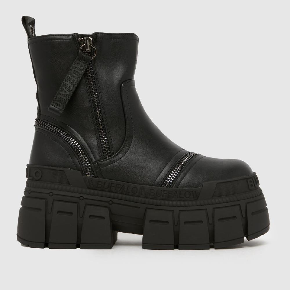 schuh Buffalo London Gospher Zip in Black