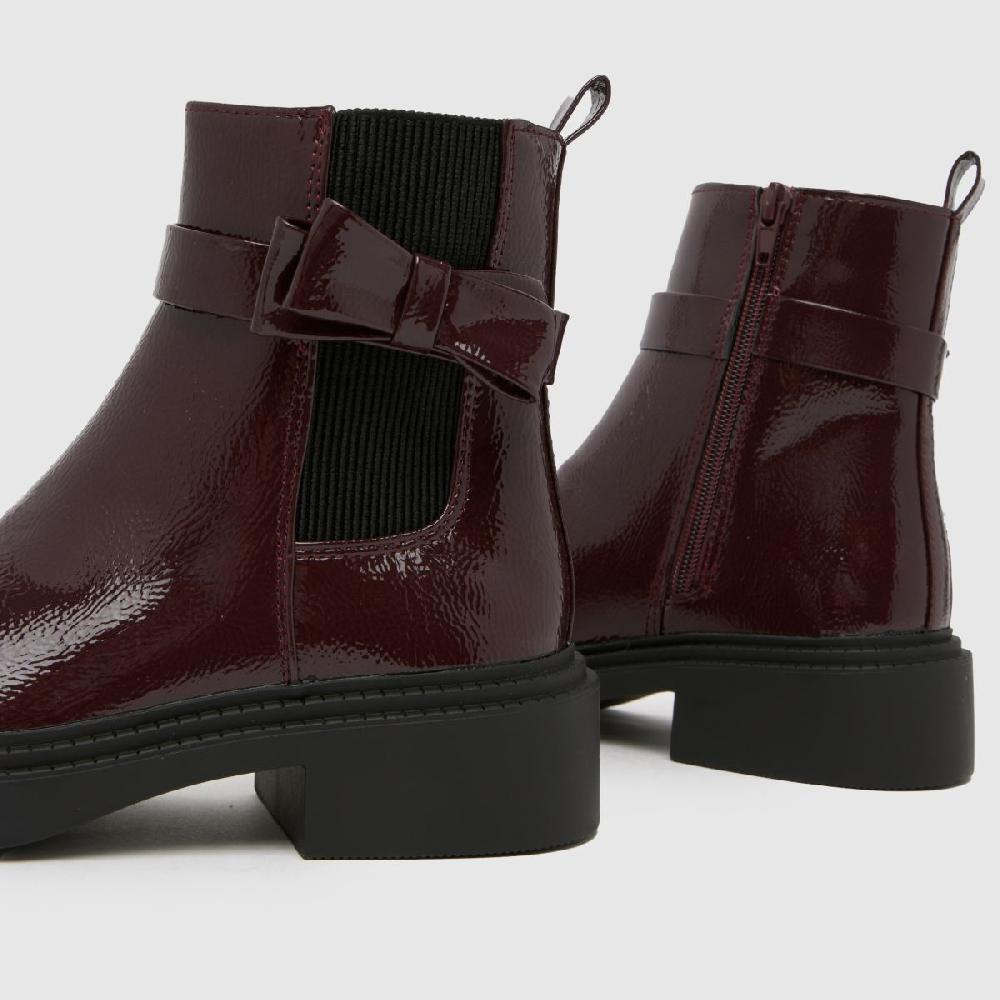 Schuh Schuh Cait Bow Chelsea Girls Youth In Burgundy