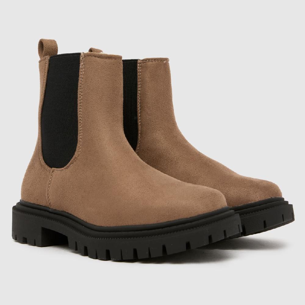 Schuh Schuh Click Chunky Chelsea Girls Junior In Taupe