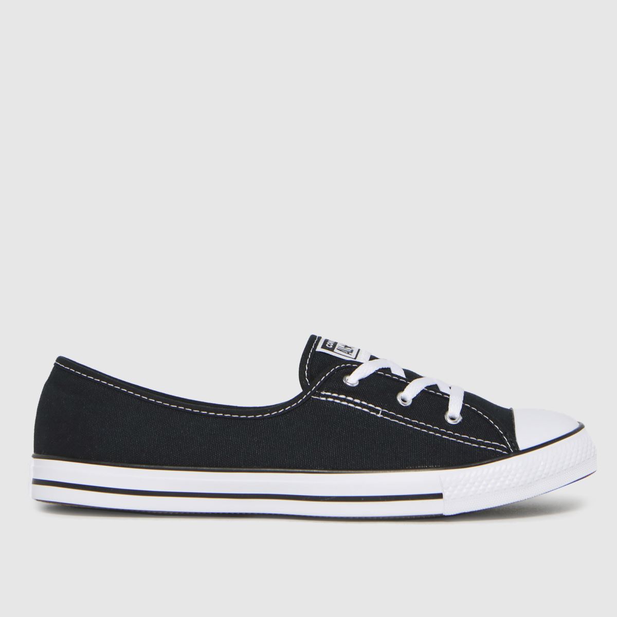 schuh Converse All Star Ballet Lace Slip in Black