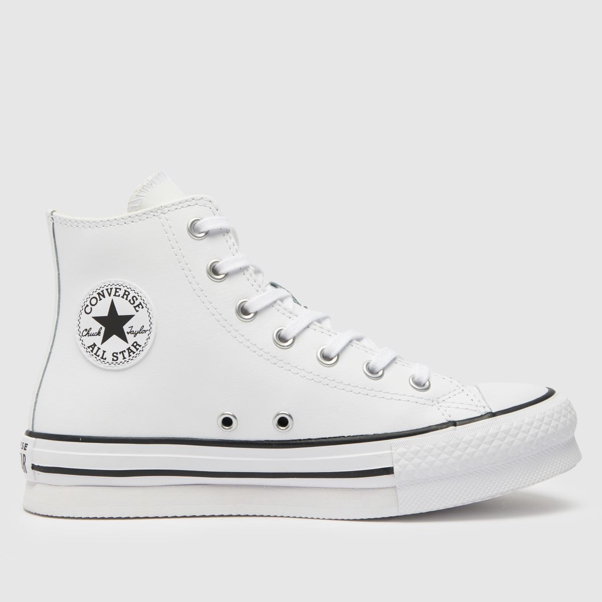 schuh converse All Star EVA Lift Hi Youth in White