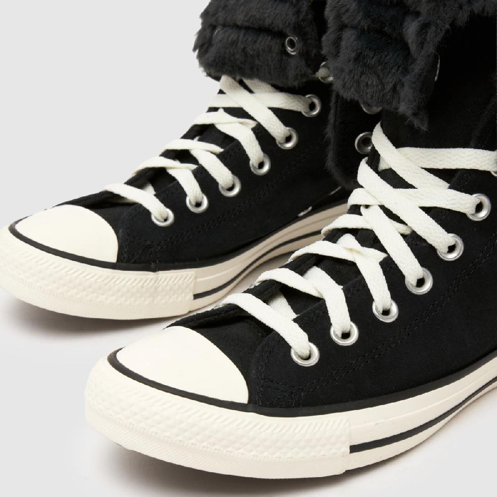 Schuh Converse All Star Fold Over XHi In Black