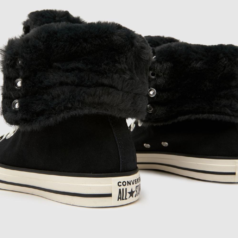 Schuh Converse All Star Fold Over XHi In Black