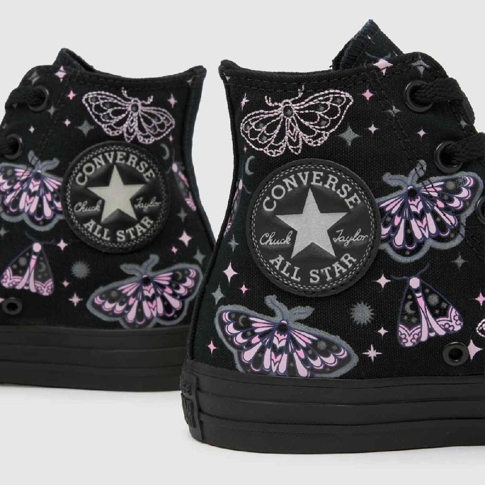 Schuh Converse All Star Hi In Black & Pink