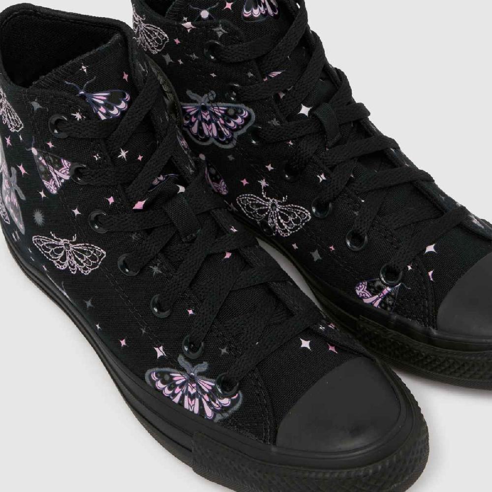 Schuh Converse All Star Hi In Black & Pink