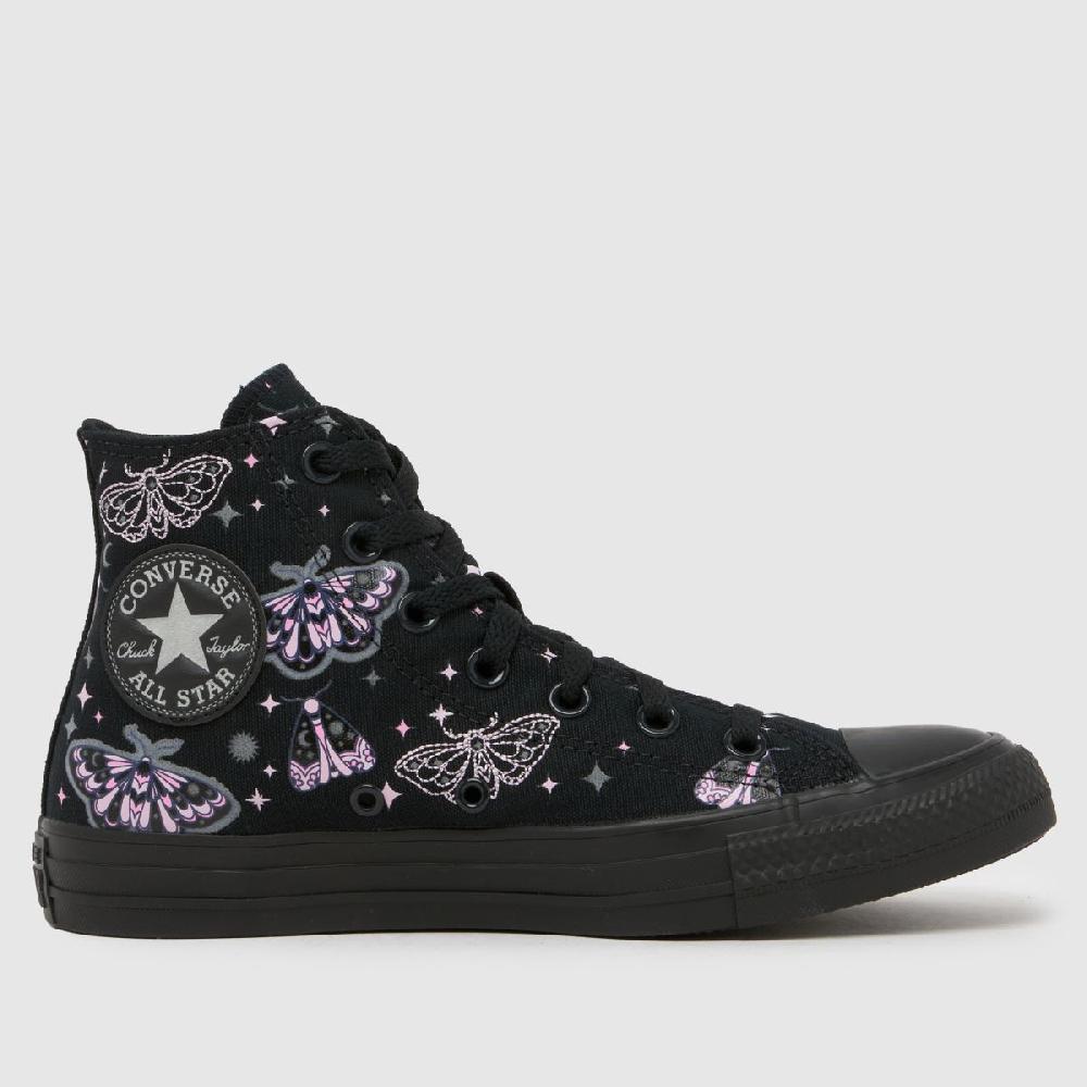 schuh Converse All Star Hi in Black & pink